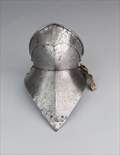 Bevor (Falling Buff) and Gorget Plate, c. 1490, Spanish, Europe, Steel