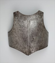 Reinforcing Breastplate, 1600/10, Northern German, Northern Germany, Steel and brass, Wt. 12 lb. 10