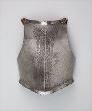 Breastplate, c. 1560/70, Northern Italian, Italy, northern, Steel, etched, Wt. 5 lb. 9 oz.