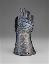 Gauntlet from a Tournament Garniture of a Hapsburg Prince, 1571, Attributed to Anton Peffenhauser,