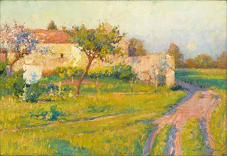 Spring in France, 1890, Robert William Vonnoh, American, 1858–1933, France, Oil on canvas, 38.7 ×