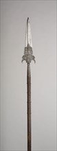 Partisan, early 17th century, French, France, Steel, wood (oak), and iron, L. 251.5 cm (99 in.)
