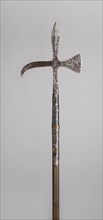 Poleaxe, 19th century in the late medieval style, European, Europe, Steel and wood