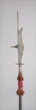 Bill (Ronca), 16th century, Italian, Italy, Steel, wood, silk, and brass, Blade and socket L. 85.4
