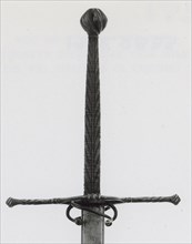 Two-Handed Sword, 1550/75, German, Germany, Steel, Overall L. 167.6 cm (66 in.)