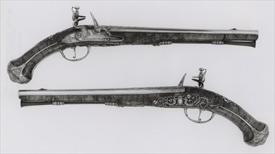 Pair of Flintlock Holster Pistols, c. 1670, Gunsmith: Gerrit Lasonder, (Dutch, active 1659-87),