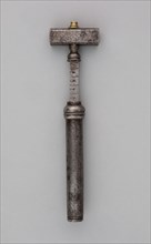 Wheellock Spanner with Powder Measure, 17th century, European, Europe, Iron, L. 12 cm (4 3/4 in.)