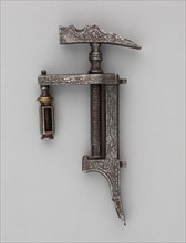 Combined Wheellock Spanner, Turnscrew, and Adjustable Powder Measure, 17th century, European,