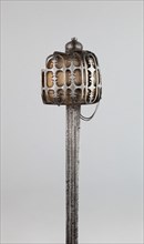 Basket-Hilted Broadsword (Claymore), c. 1760, Scottish, Scotland, Steel, wood, and leather, Overall