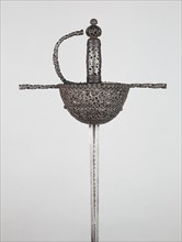 Cup-Hilted Rapier, 1670/90, Spanish or south Italian, Italy, Steel, iron, brass, and gilding,