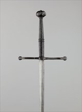 Thrusting Sword (Estoc), 1525/40, German, Germany, Steel, wood, and leather, Overall L. 118.5 cm