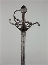 Rapier, c. 1630, English, England, Iron, steel, and silver, Overall L. 104.1 cm (41 in.)