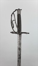 Sabre (Kriegsmesser), c. 1530/50, German or Swiss, Germany, Iron and steel, Overall L. 118.5 cm (46