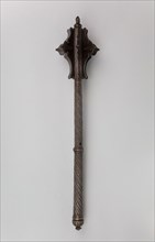Mace, 1550, German, Germany, Steel and iron, L. 64.5 cm (25 3/8 in.)