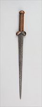 Ballock Dagger, early 17th century, Scottish, Lowlands, Scotland, Ivy root, iron, and copper, L. 45