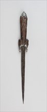 Ballock Dagger, 1450/1500, German, Germany, Steel, silver, and wood, L. 36.8 cm (14 1/2 in.)