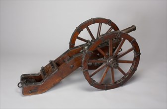 Model Field Cannon with Carriage, 1644, Austrian, Austria, Bronze, iron, and wood, Length overall