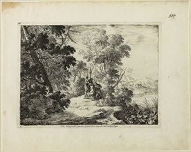 Flaying of Marsyas, n.d., Henri Mauperché, French, 1602-1686, France, Etching on paper, 195 × 267