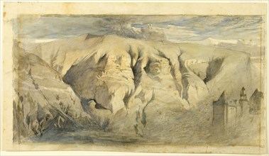 Mont Saleve, c. 1840, John Ruskin, English, 1819-1900, United Kingdom, Watercolor over graphite on