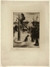 Promenade à Rouen: Cours Boieldieu, 1884/96, printed 1896, Camille Pissarro, French, 1830-1903,