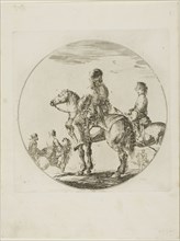 Two Polish Horsemen, c. 1651, Stefano della Bella, Italian, 1610-1664, Italy, Etching on paper, 190