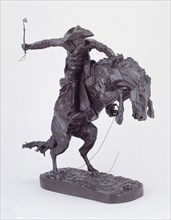The Bronco Buster, Modeled 1895, cast 1899, Frederic Remington, American, 1861–1909, Cast by