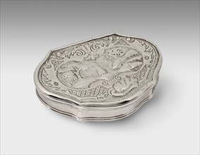 Snuff Box, 1752, Thomas Dane, American, 1726–1759, Boston, Boston, Silver, 0.3 × 7 × 5.1 cm (13/16