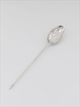 Strainer Spoon, 1760s, Jeremiah Wool, American, 1740–1806, New York, New York City, Silver, 16.8 ×