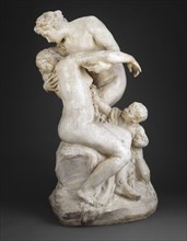 Bacchus Consoling Ariadne, c. 1892, Aimé-Jules Dalou, French, 1838–1902, France, Plaster, 81.3 × 54