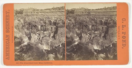 The Abandonded Gold Mine, California, 1860/90, C. L. Pond, American, active 1860–1890, United