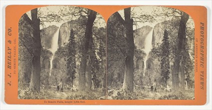 Yo Semite Falls, height 2,634 feet, c. 1876, J. J. Reilly & Co., American, active late 1870s,