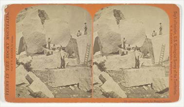 Quarrying Granite for Mormon Temple, 1870/78, William Henry Jackson, American, 1843–1942, United