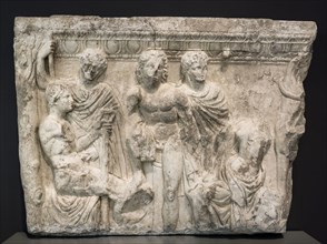 Side Panel of a Sarcophagus, First half of the 3rd century AD, Roman, Antioch, Marble, 96 × 140.5 ×