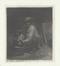 Kneeling Mason, February– March 1854, printed 1982, Charles Nègre, French, 1820–1880, France,