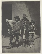Street Musicians Standing, c. 1855, printed 1982, Charles Nègre, French, 1820–1880, France,