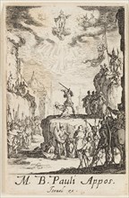 Martyrdom of Saint Paul, plate two from The Martyrdoms of the Apostles, n.d., Jacques Callot,