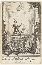 Martyrdom of Saint Andrew, plate three from The Martyrdoms of the Apostles, n.d., Jacques Callot,