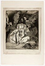 Dead Christ with Angels, 1866/67, Édouard Manet, French, 1832-1883, France, Etching and aquatint in