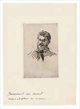 Portrait of Félix Bracquémond, 1865, Édouard Manet, French, 1832-1883, France, Lift-ground etching