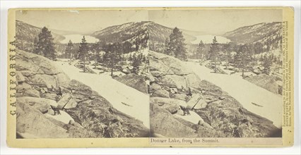 Donner Lake, from the Summit, 1865, Lawrence & Houseworth, American, active 1860s, United States,