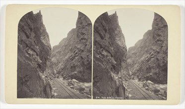 The Royal Gorge, 1879/92, William Henry Jackson, American, 1843–1942, United States, Albumen print,