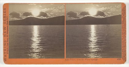Lake Tahoe, from the Warm Springs, 1878/82, Carleton Watkins, American, 1829–1916, United States,