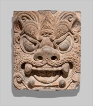 Architectural Brick with Ogre Mask, Tang dynasty (A.D. 618–907), probably second half of 8th
