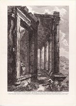 View of the Door and Peristyle of the Temple of Vesta, 1780, Francesco Piranesi, Italian,