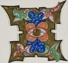 Decorated Initial I with Leaves from a Choir Book, 14th century or modern, c. 1920, European,