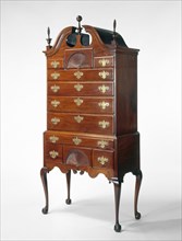 High Chest of Drawers, 1760/75, American, 18th century, Salem, Massachusetts, Salem, Mahogany and
