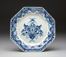 Plate, 18th century, Netherlands, Delft, Delft, Tin-glazed earthenware (Delftware), Diam. 20.6 cm