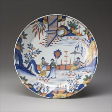 Plate, 1700/20, Netherlands, Delft, Delft, Tin-glazed earthenware (Delftware), Diam. 24.1 cm (9 1/2