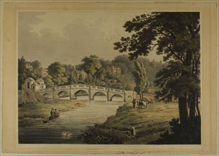 View of Richmond from the Bridge, 1819, Thomas Sutherland (English, 1785-1825), after John Gendall