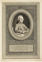 Portrait of J.R. Perronet, 1782, Augustin de Saint-Aubin (French, 1736-1807), after
